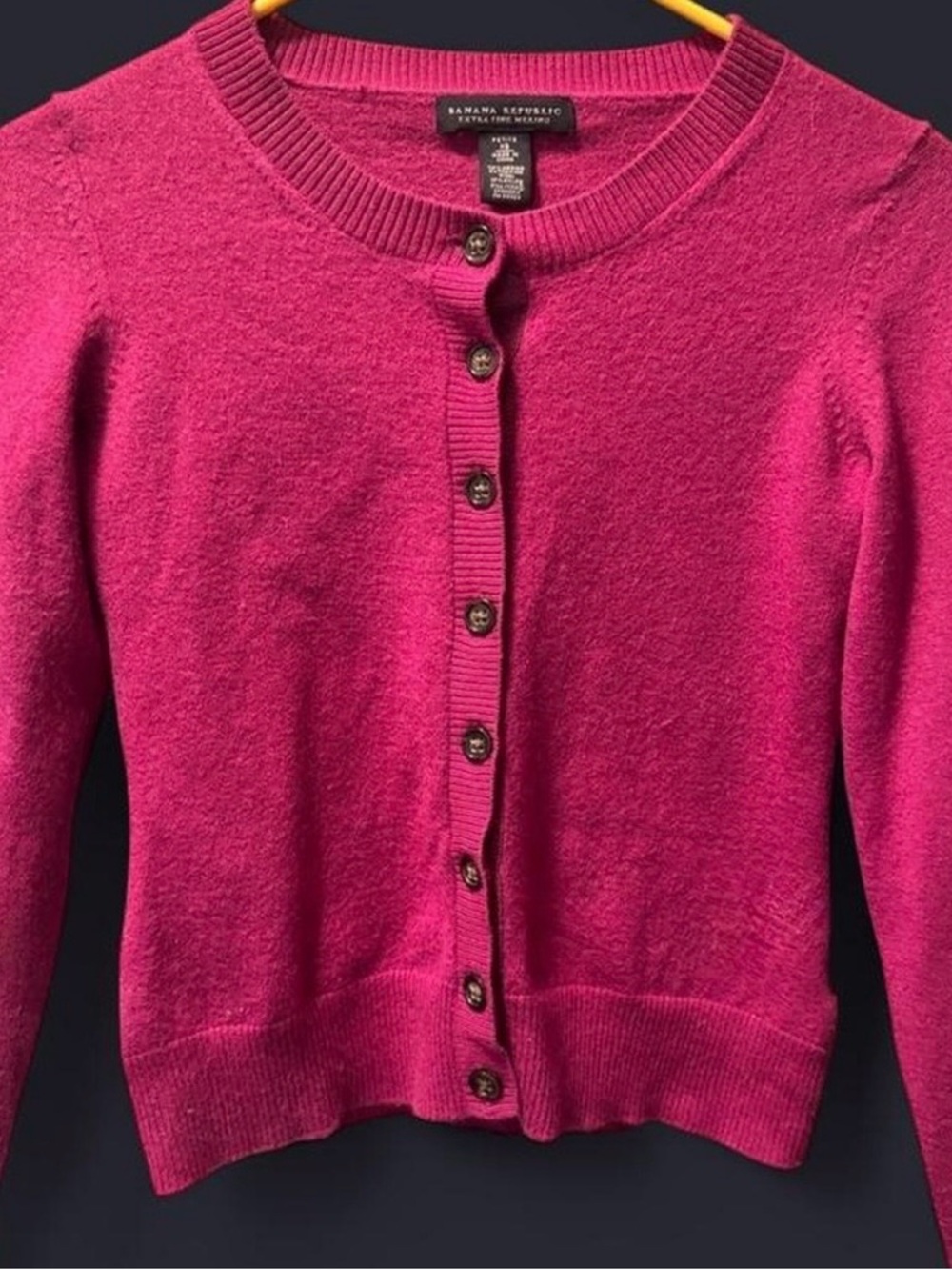 Banana Republic Women's Fuchsia Button-Front Cardigan